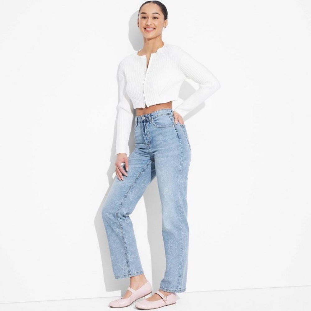 HIGH RISE STRAIGHT LEG JEANS